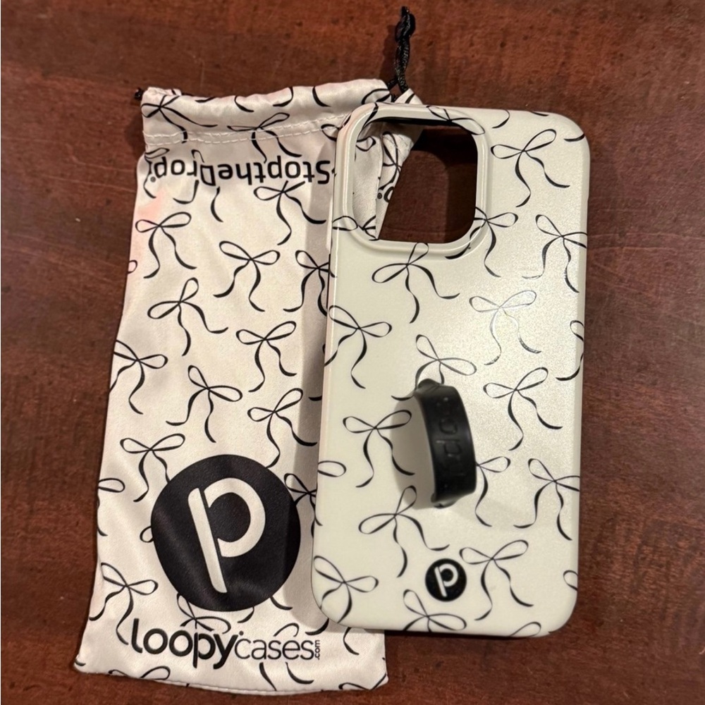 Loopy Black Bow Phone Case • iPhone 15 pro max